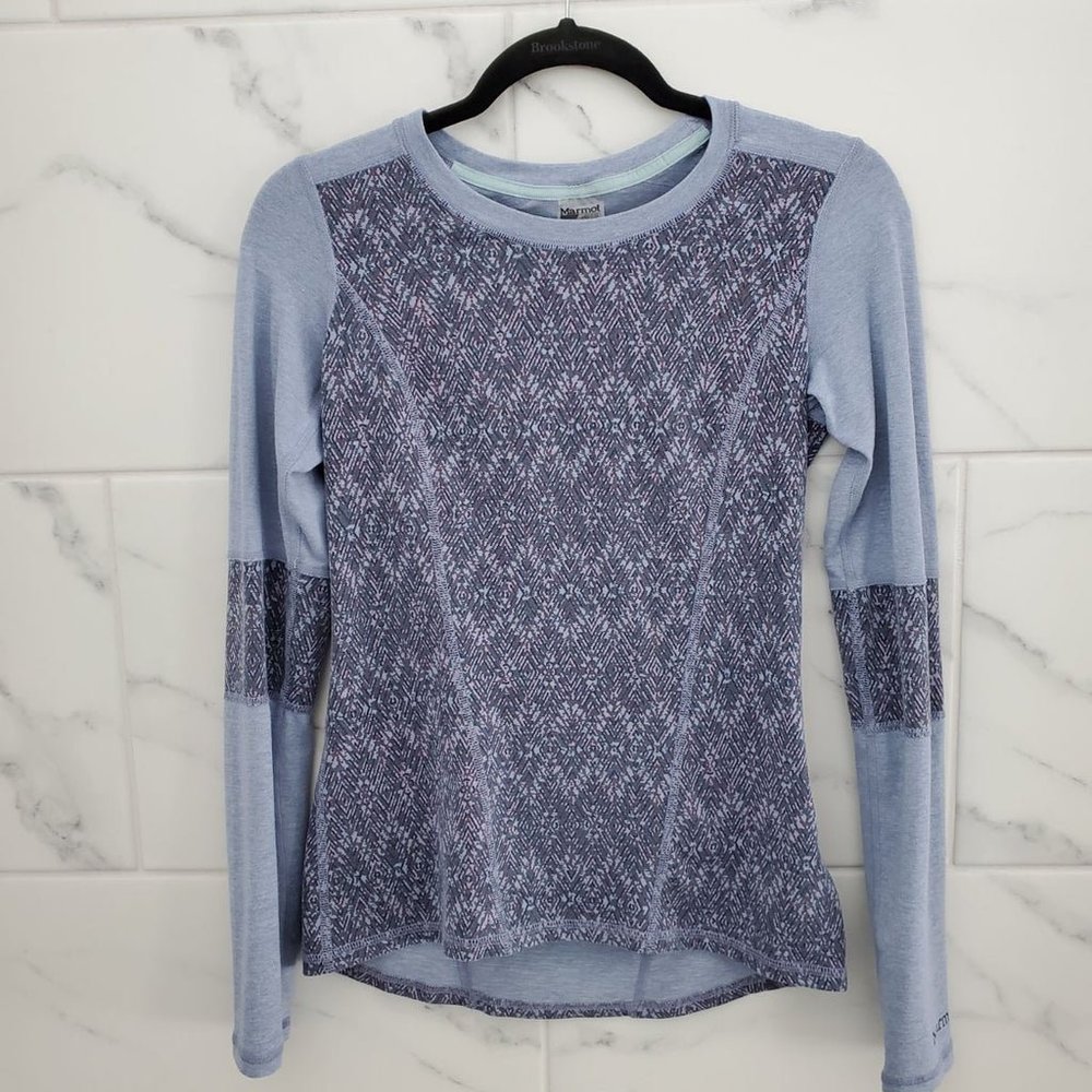 Marmot > Womens Cabrillo Long Sleeve Base layer Shirt - Heather Blue  > XS